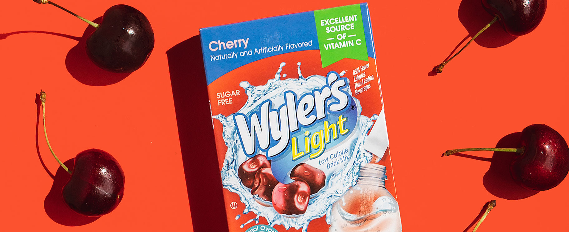 Cherry Flavored Drink Mix, Cherry drink, cherry flavored water