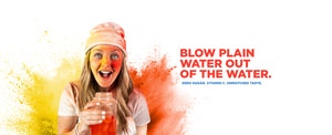 Blow plain water out of the water, zero sugar flavored water, vitamin c flavored water, water flavor with unmatched taste