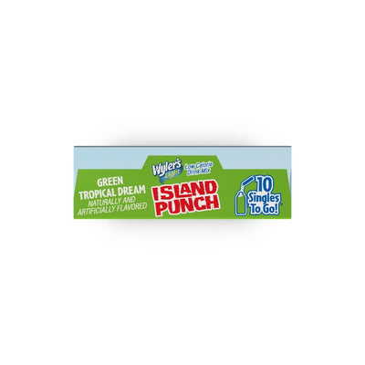 Island green tropical drink mix, tropical drink, green drink mix, tropical mix, tropical mixed drinks, Island Punch Green Tropical Drink, Island Punch Tropical Drink, Wylers light green tropical drink