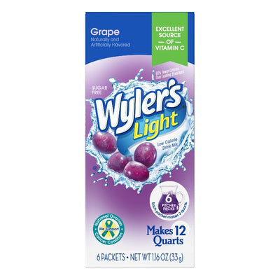 Wylers Light Grape Pitcher Carton, Wylers Light Grape Pitcher Drink Mix, Wylers Light grape drink, Grape drink, Grape drink mix
