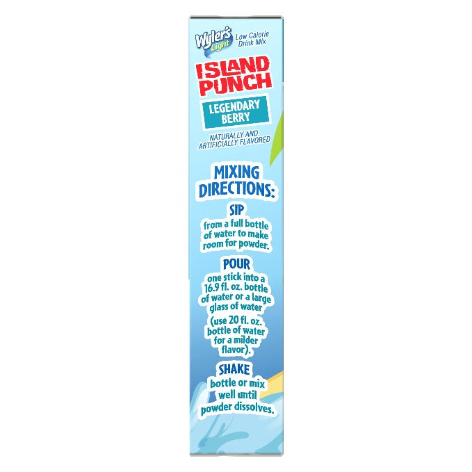 Island Punch Legendary berry mixing directions, Legendary berry mixing instructions, Wylers light legendary berry, legendary berry stg, berry flavored water, berry flavor for water, berry flavoring for water