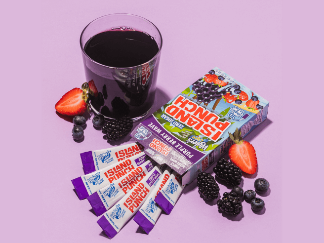 Purple Berry drink mix packets, Purple Berry drink mix for water, Purple Berry sugar free powdered drink mix, Purple Berry drink mix packets