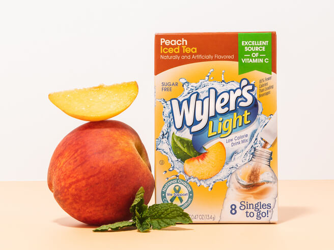 peach flavored water, peach flavor packets, peach flavored water packets, powdered peach drink mix, peach powdered drink mix