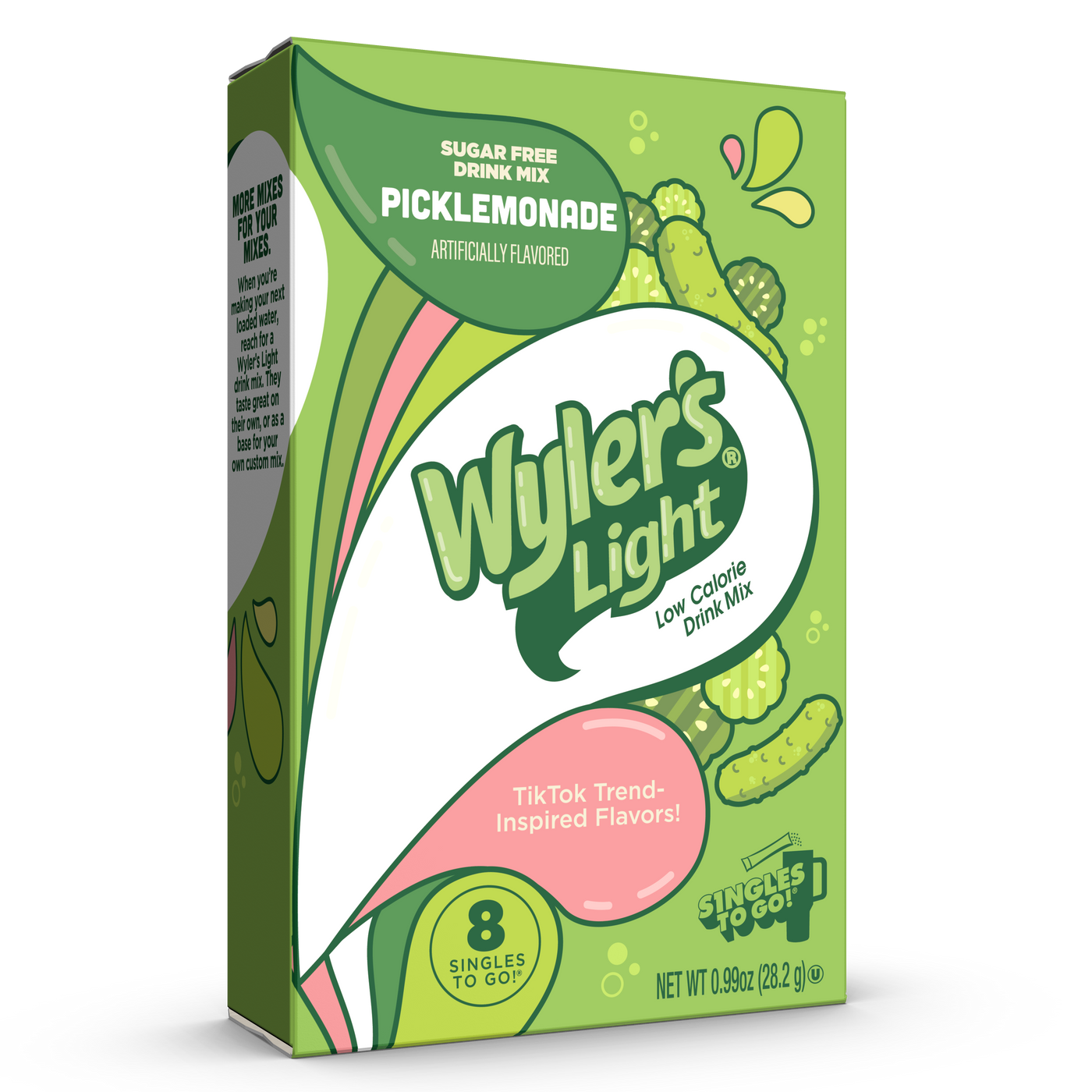 Wyler’s Light Singles To Go! Powder Packets, Water Drink Mix, WaterTok Picklemonade