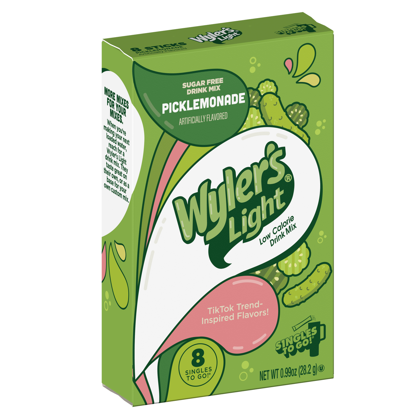 Wyler’s Light Singles To Go! Powder Packets, Water Drink Mix, WaterTok Picklemonade