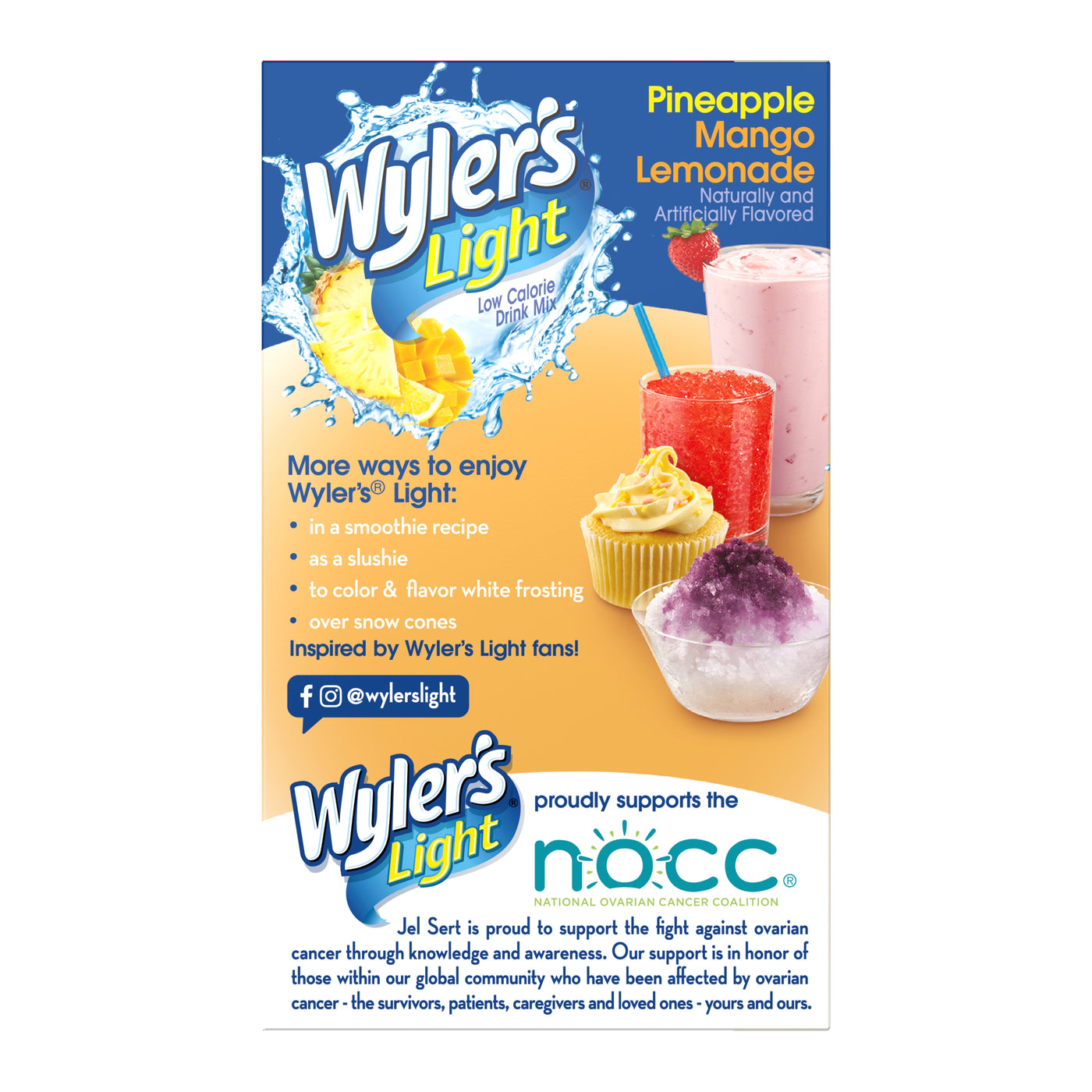 Wyler's Light Pineapple Mango Lemonade Flavored Water Drink Mix Box