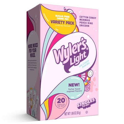 Wyler's Light TikTok Temptations Powdered Drink Mix Variety Pack, TikTok Drink Flavor Mixes, TikTok Flavors for Water