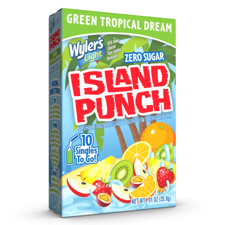 Island Punch Green Tropical Dream Drink Mix, tropical punch, tropical punch drink mix, island punch, island punch drink mix