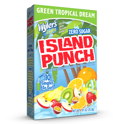 Island Punch Green Tropical Dream Drink Mix, tropical punch, tropical punch drink mix, island punch, island punch drink mix