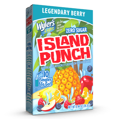 Island Punch Legendary Berry Water Drink Mix, berry drink mix, drink mix, drink mixes near me, buy berry drink mix