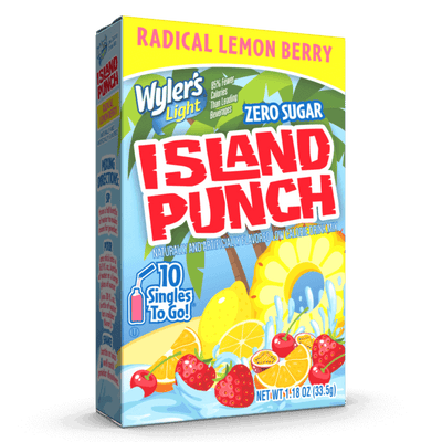 Radical Lemon Berry, Radical Lemon Berry Island Punch, Island Punch Radical Lemon Berry Singles to Go, Lemon Berry drink mix, lemon berry powdered drink mix