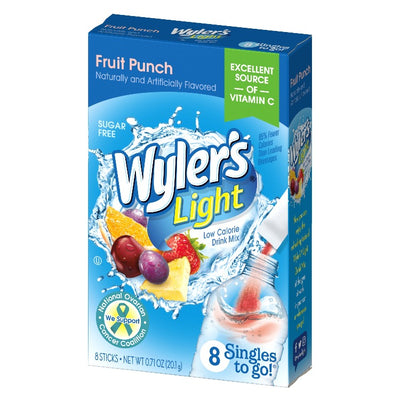 fruit punch powdered drink mix, fruit punch flavored drink mix, Wyler's Light Cherry Singles To Go Powder Water Drink Mix Packets, wylers fruit punch, wylers light fruit punch, fruit punch, powdered fruit punch