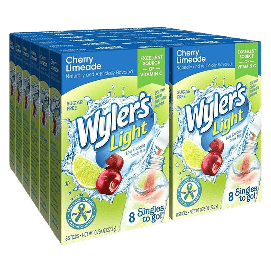 Cherry Limeade Sugar-Free Singles To Go Drink Mix, 8CT - Wyler's Light