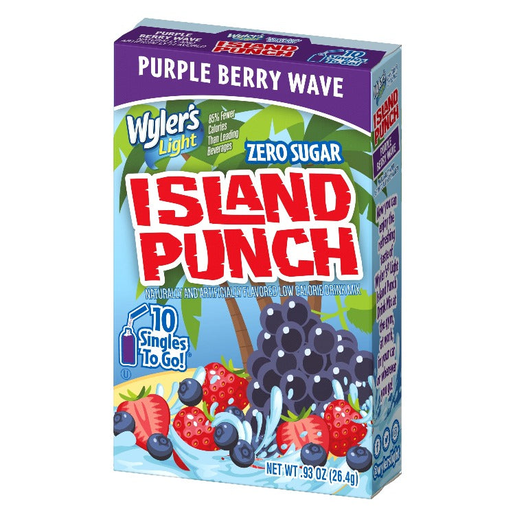 Island Punch Purple Berry Wave Zero-Sugar Singles To Go Drink Mix