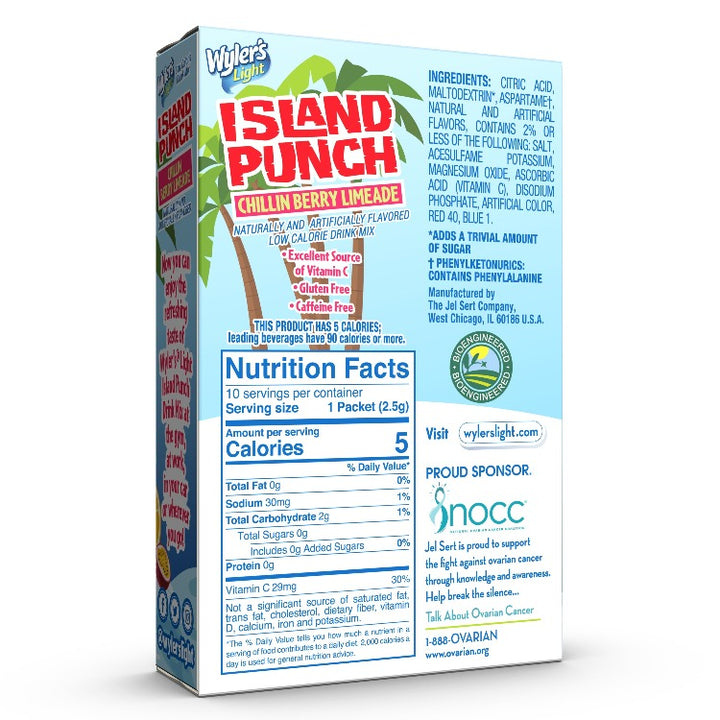 Island Punch Chillin Berry Limeade Zero-Sugar Singles To Go Drink