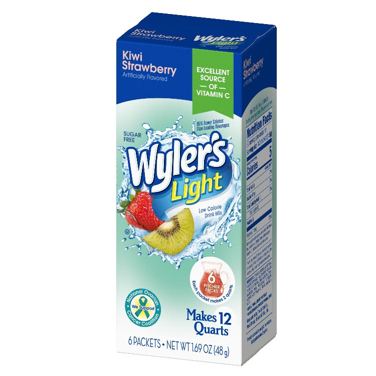 Wyler's Light Singles To Go Drink Mix, Variety Pack, Cotton Candy, Mermaid, Peach Ring, Unicorn