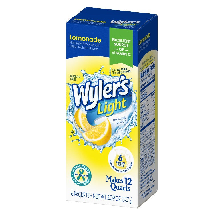 Wyler's Pitcher Pack Carton 12qt, Wyler's Lemonade Pitcher Carton, Lemonade cartons