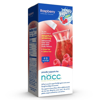 Wylers raspberry drink Mix, Proudly supporting NOCC